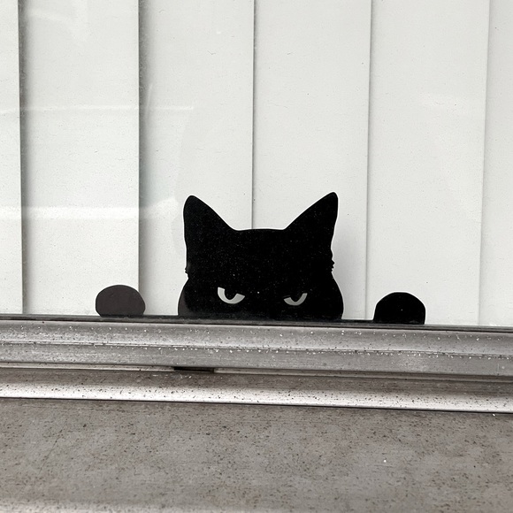 Black cat window display 3D printed handmade window decal - Picture 1 of 2